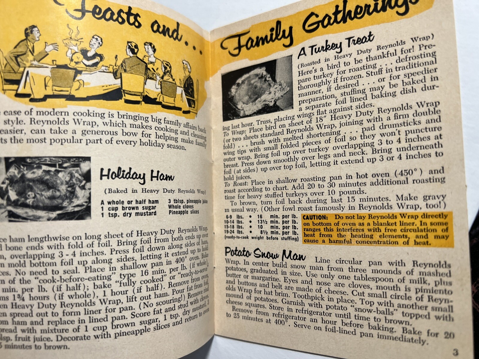 MCM Reynolds Wrap Parties and Presents Booklet Advertisment Mid Century