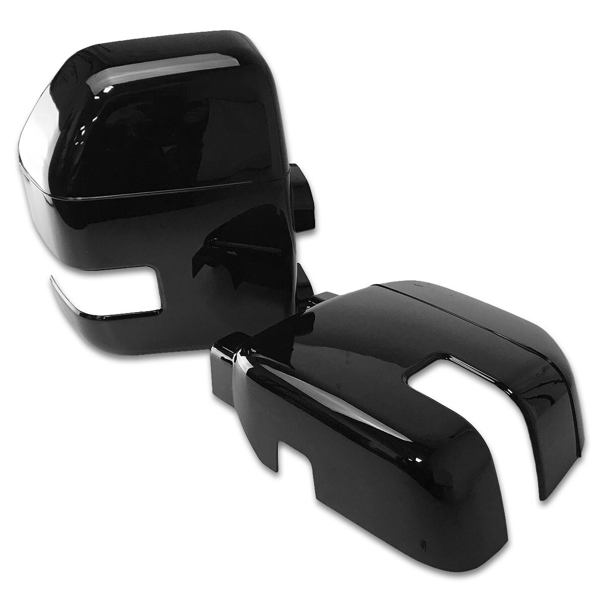 For 2017-2022 Ford F250 F350 F450 Super Duty Gloss Black Full Side Mirror Covers
