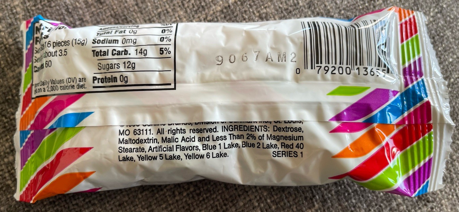 Vintage 1995 SUNLINE SWEET TARTS TANGY CANDY Sealed New Old Stock