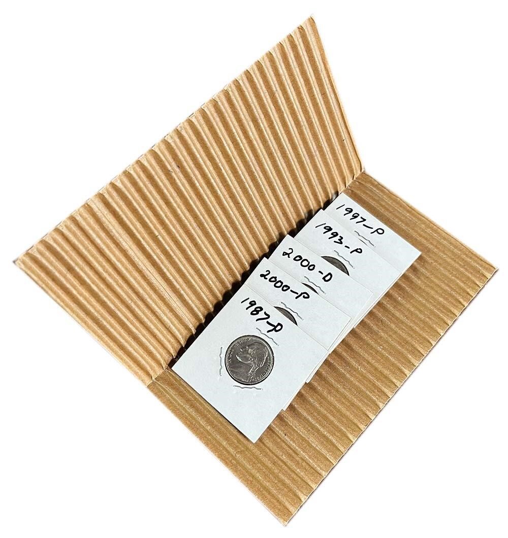 50 Adhesive Corrugated Cardboard Safety Mailers Coin Slabs / 2x2 Flips Size #6