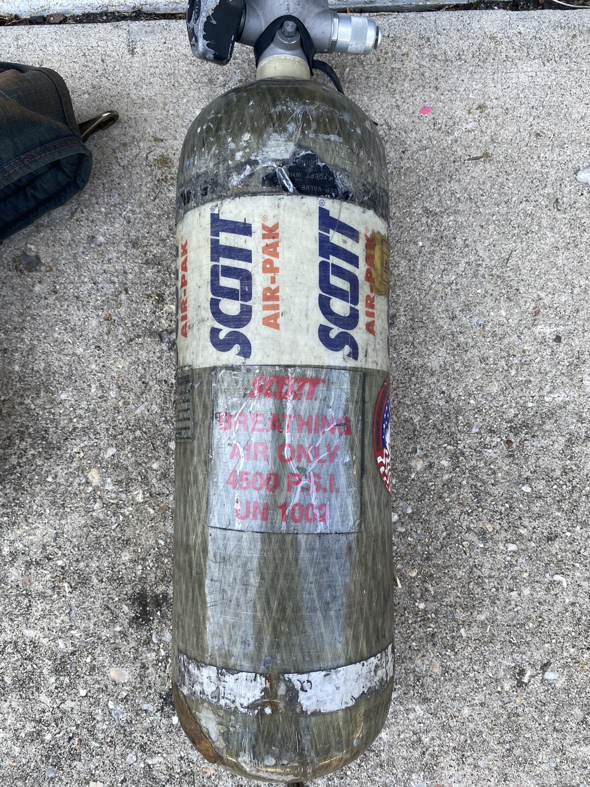 Scott 4500PSI 45 Min SCBA Bottle Tank Cylinder valve Paintball Air gun Fire