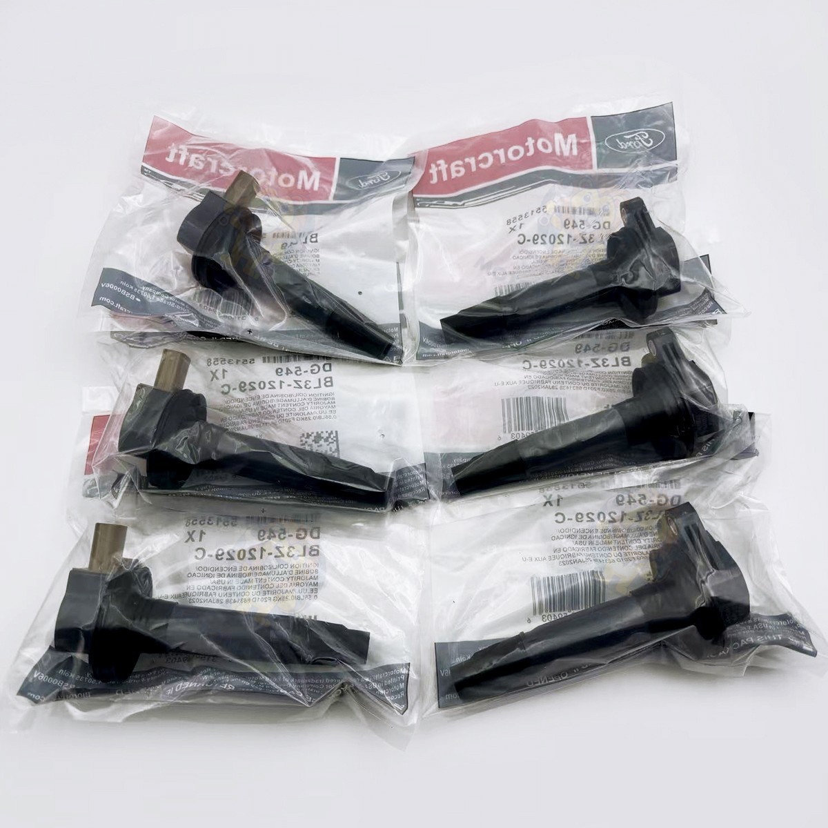 6PCS GENUINE DG549 Ignition Coil SP580 Spark Plug For Motorcraft Ford F150 3.5L