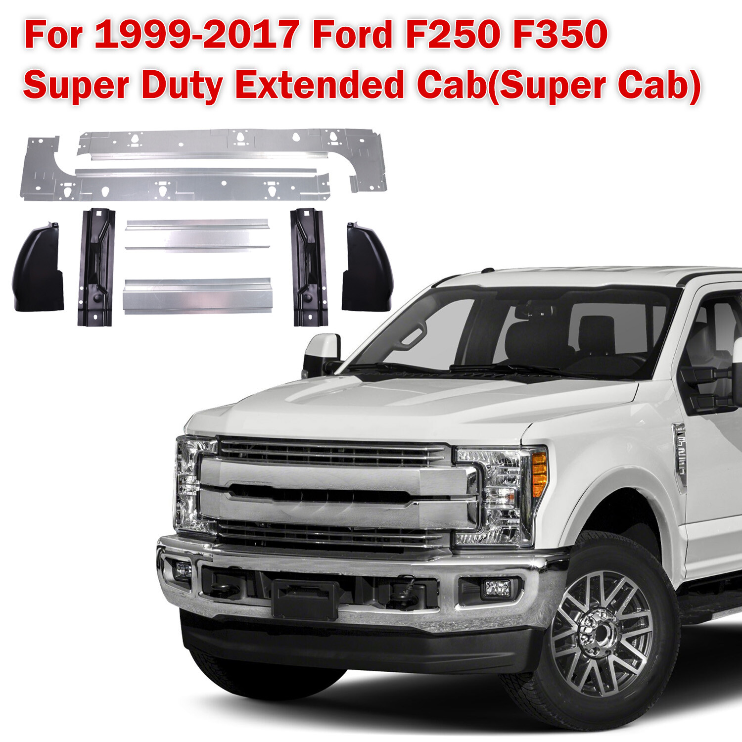 Extended Cab Inner & outer Rocker Panels & Cab Corners For 99-17 Ford Super Duty