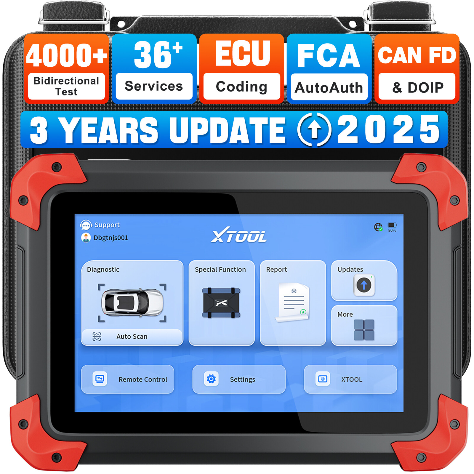 2025 XTOOL D7 Car Bidirectional Scanner Full Diagnostic Coding Key Programmer