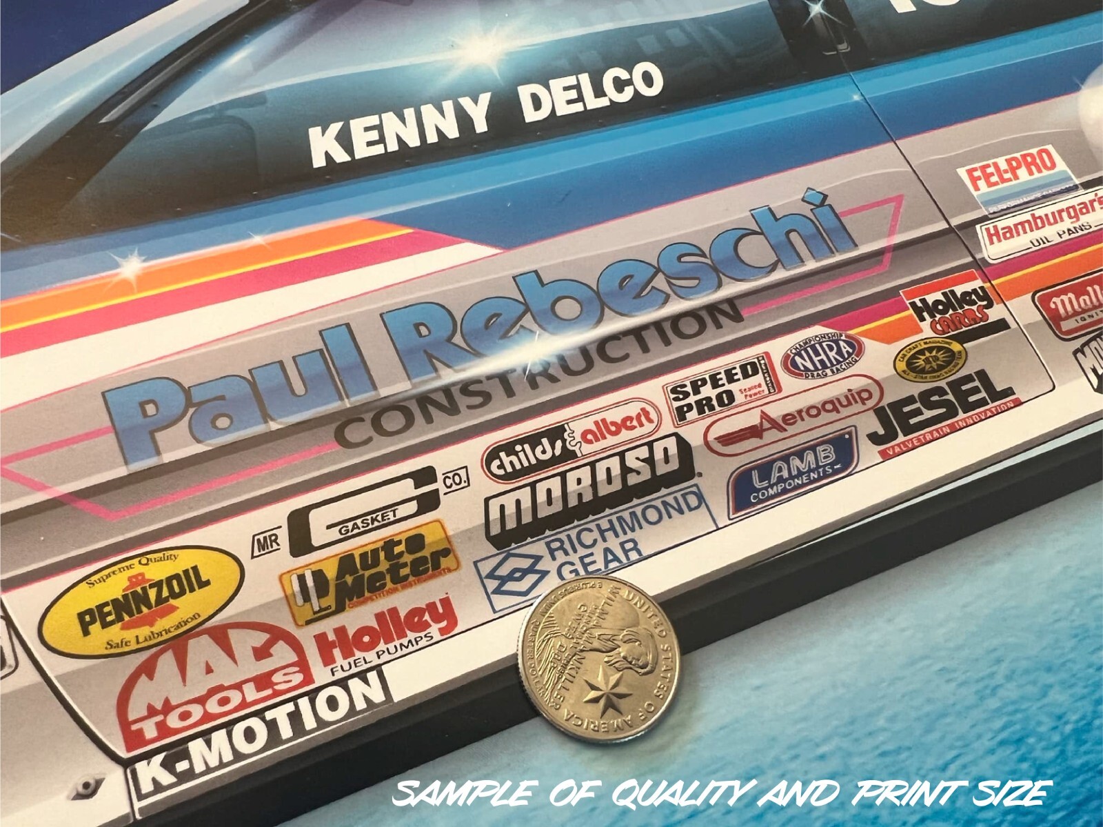 Don the Snake Prudhomme Snake I Barracuda Funny Car 28X18" Poster FC028