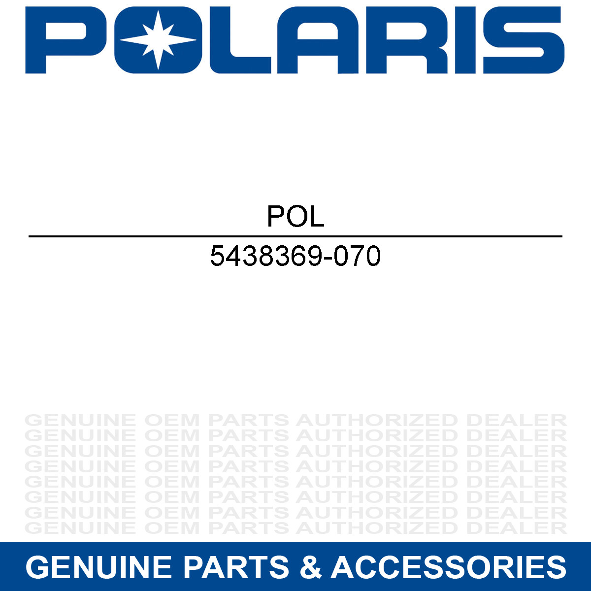 Polaris 5438369-070 Black ECU Mid Mount Ranger Crew XP EPS Military 800 6X6