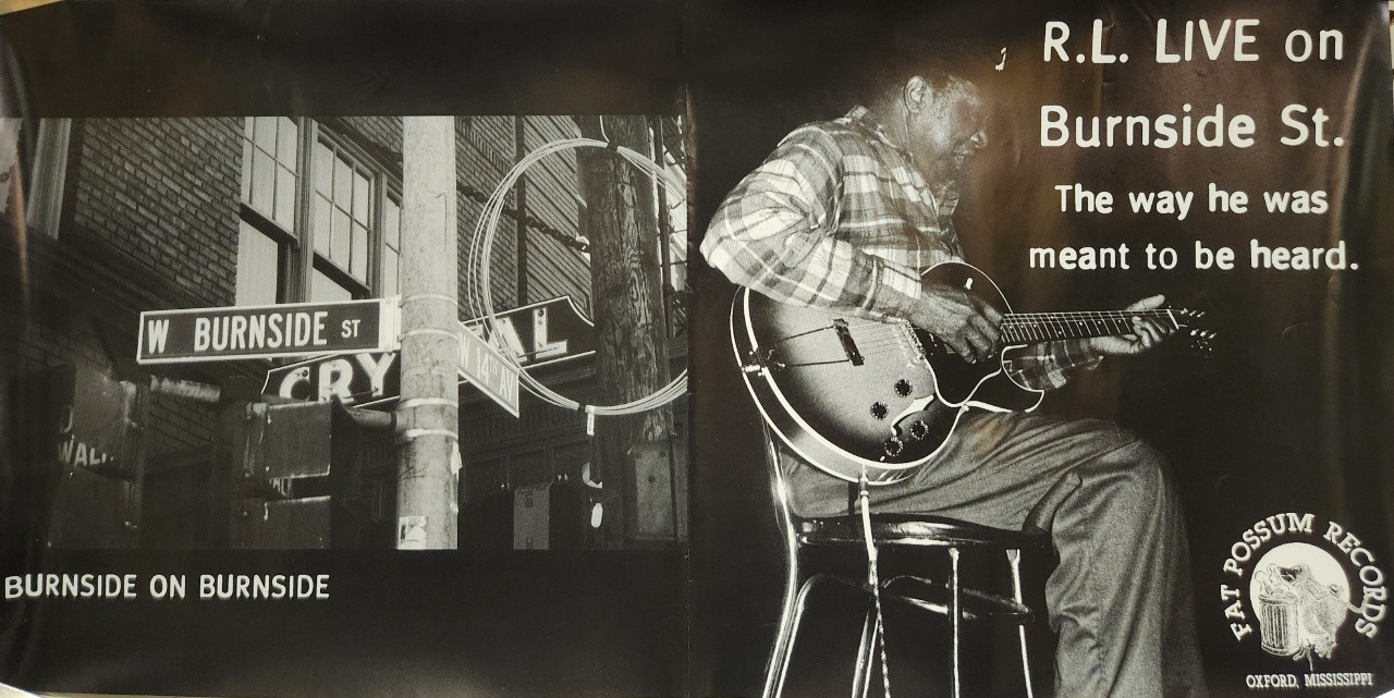 R.L. Burnside 2001 On Burnside 2 Sided Promo Poster Excellent New Old Stock