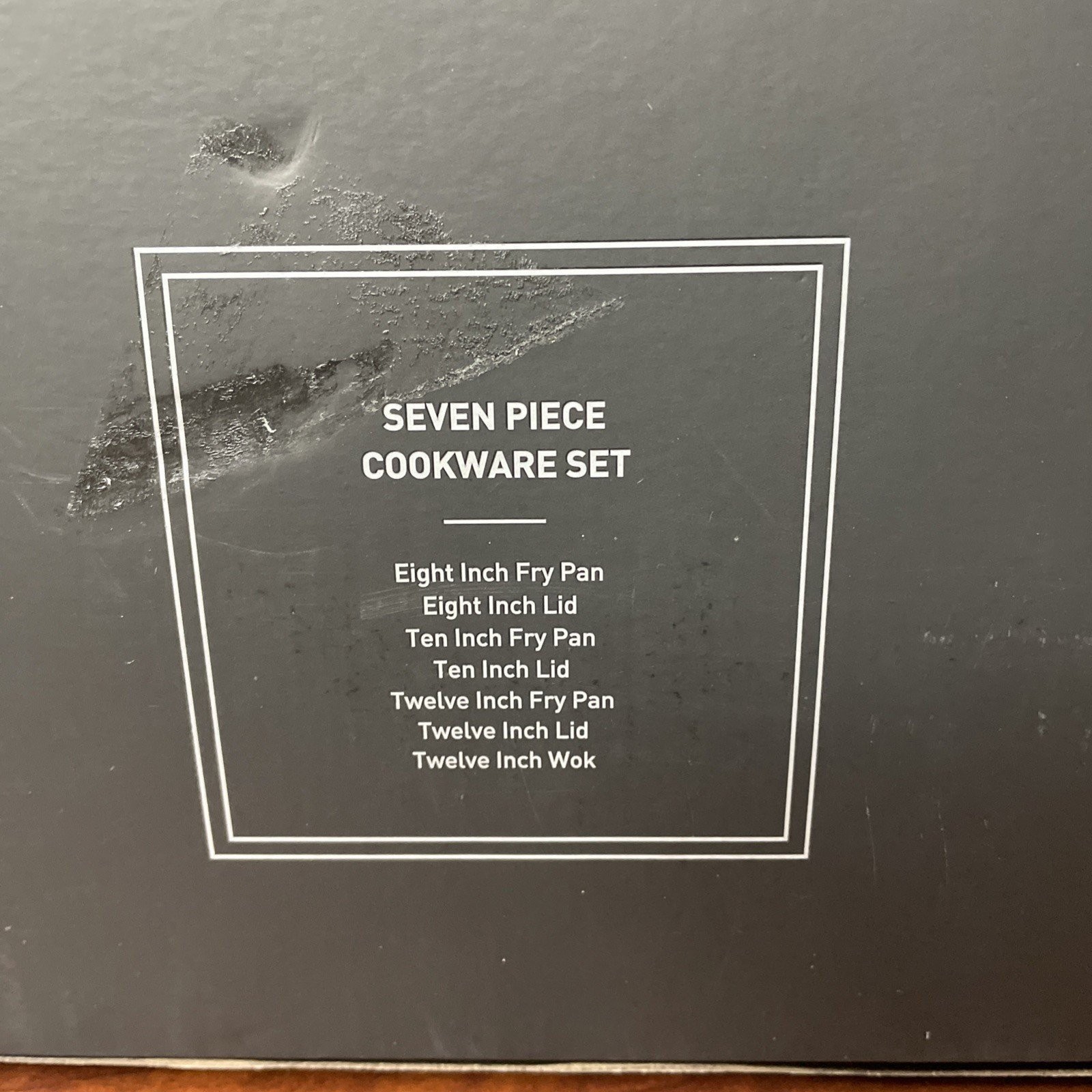 HexClad Hybrid 7-Piece Cookware Fry Pan Set 8” 10” 12” Inch W/ Lids & 12” Wok