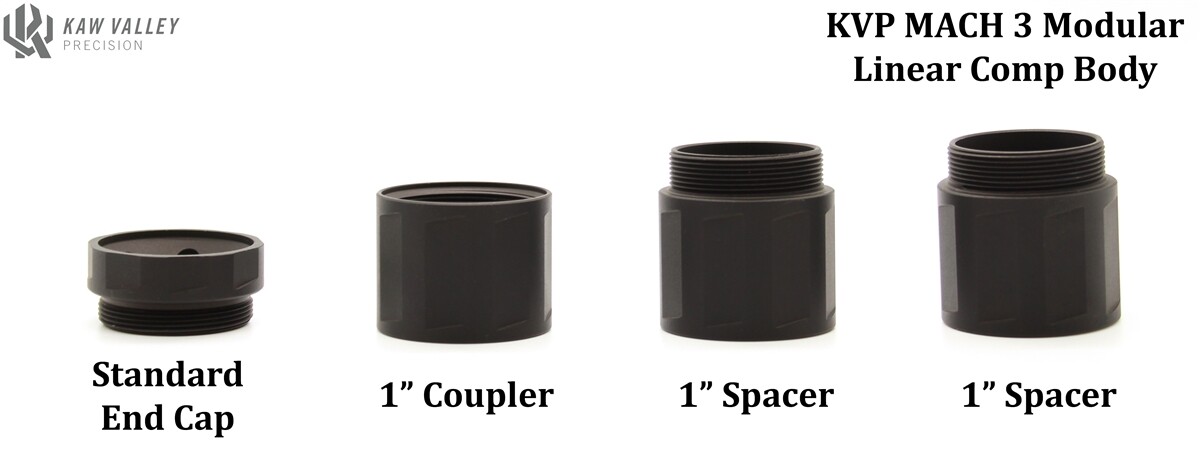 Kaw Valley Precision MACH 3 Modular Linear Compensator Body w/ End Cap KVP