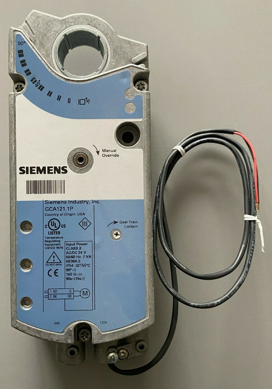 Siemens Damper Electronic Actuator GCA121.1P