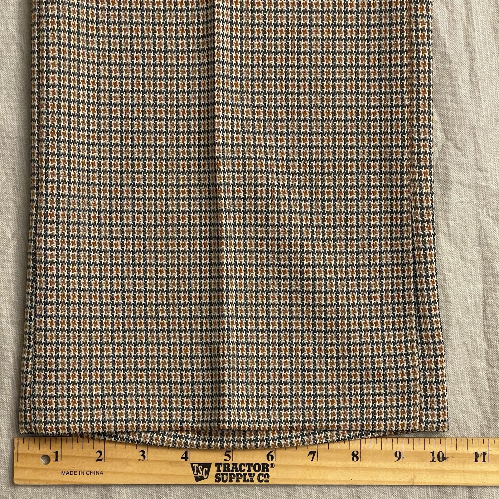 VTG 70s Farah Polyester Pants High Waist Wide Leg Retro Disco Mens Size 34x29