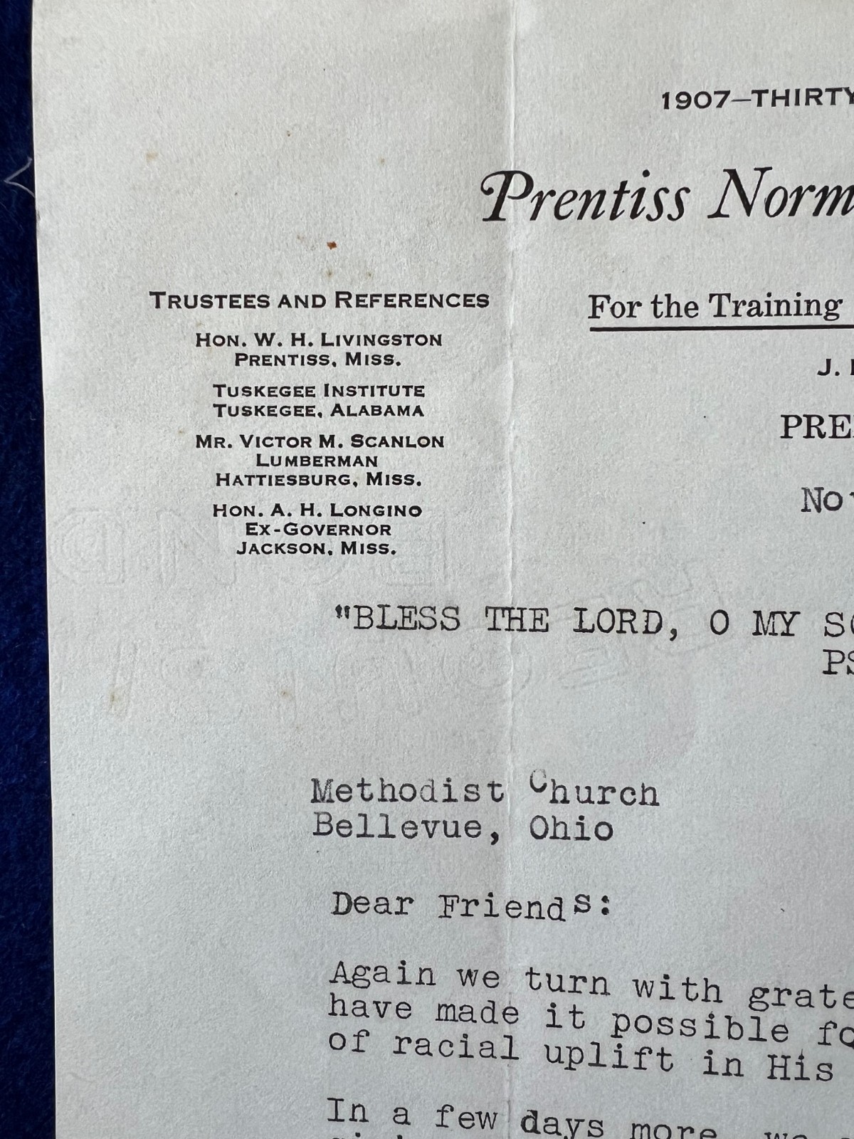 1941 African American Colored School Letter George Washington Carver Tuskegee