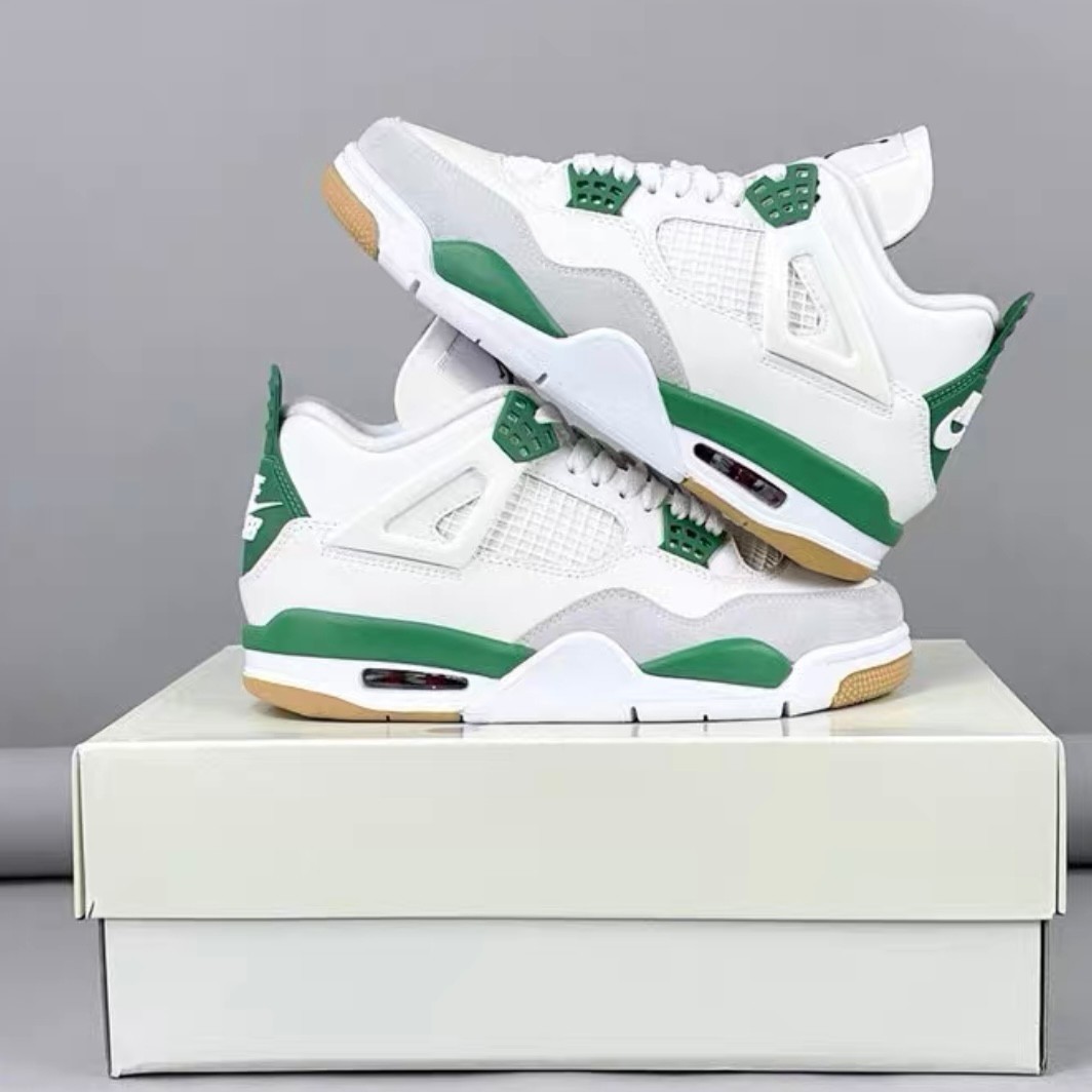 Jordan Air Jordan 4 "Pine Green" Retro Basketball Shoes Men's Mid Top