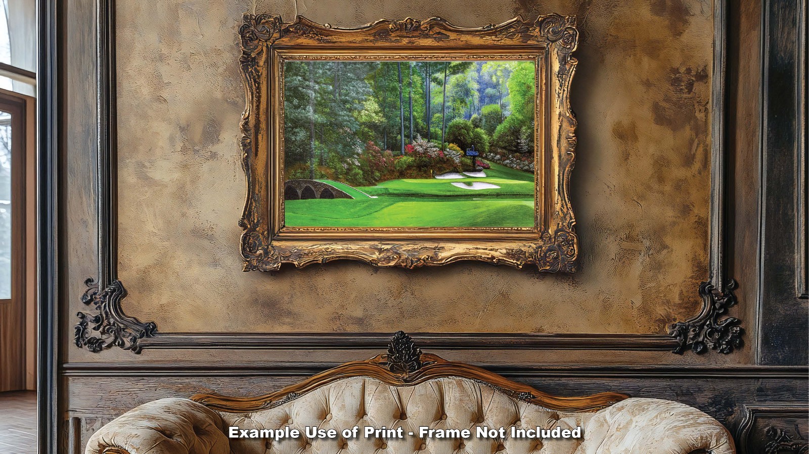 Augusta National Golf Hole 12 Golden Bell Masters Amen Corner PGA Art Print Ri4