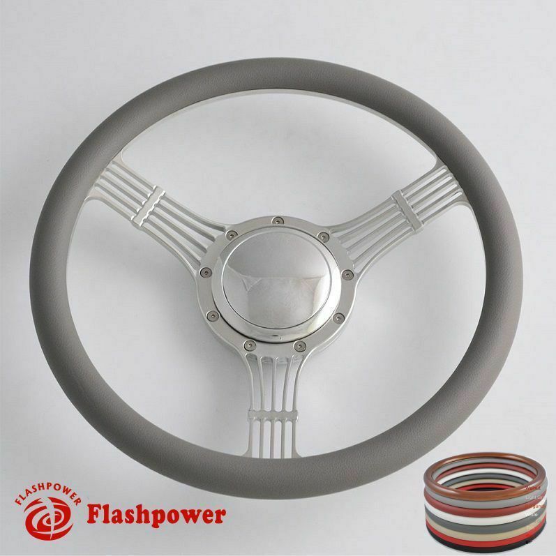 14'' Billet Steering Wheels Wood Banjo Ford GM Corvair Impala Chevy II