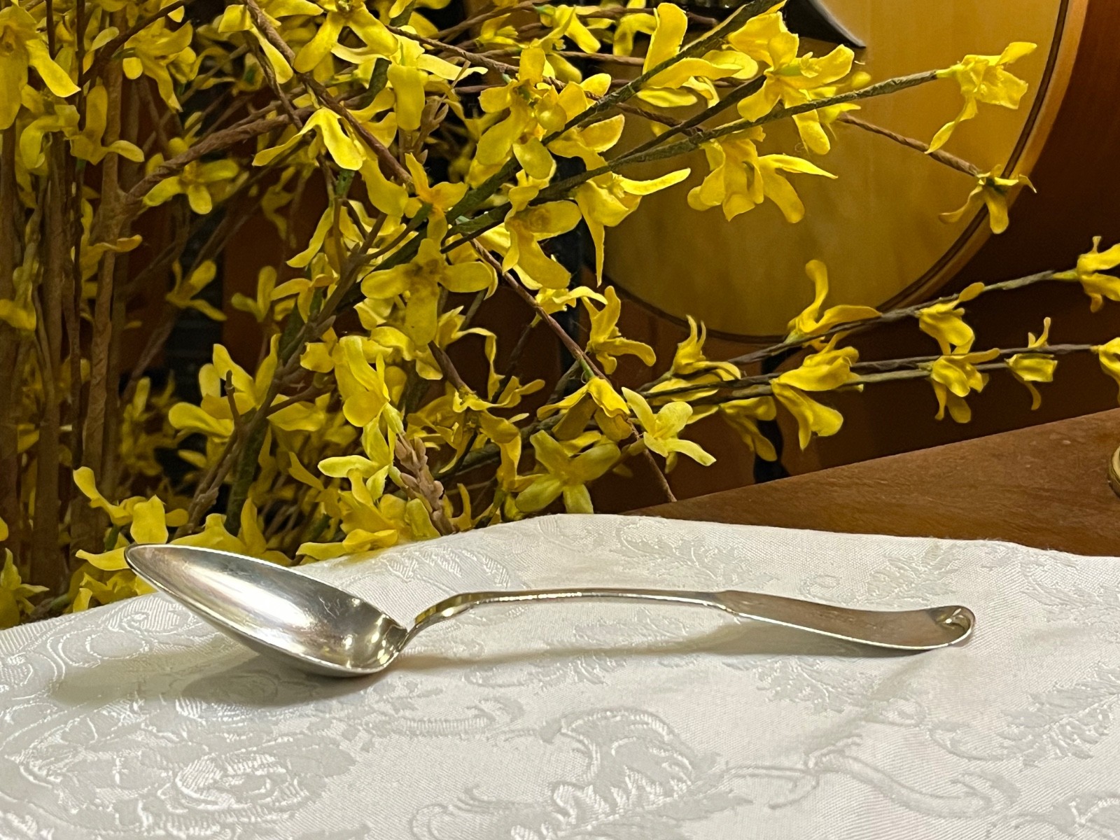 Antique Coin Silver Spoon By Hotchkiss & Schreuder / L L Mason Monogrammed