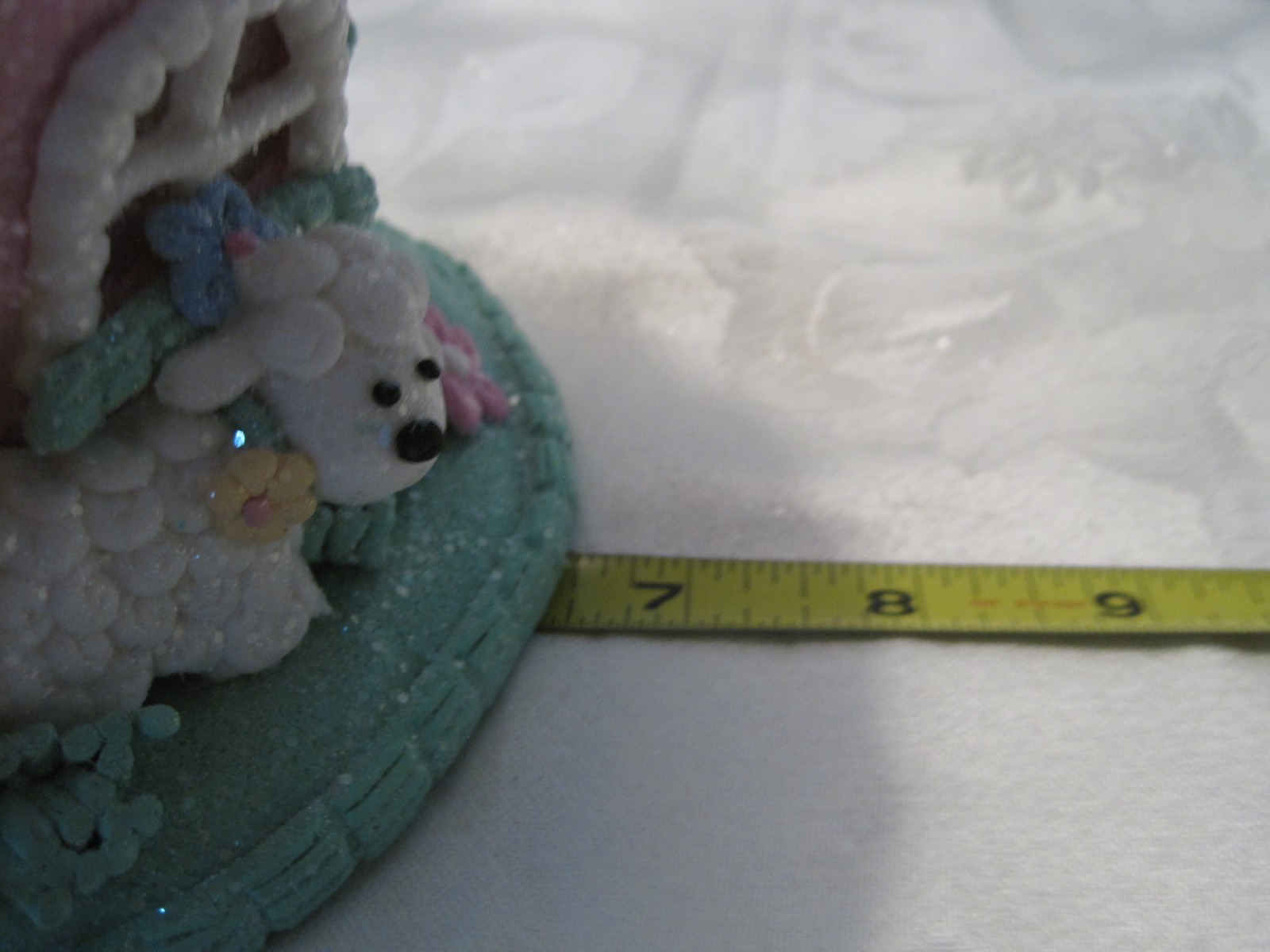 Cupcakes & Cashmere SUGARED Pastel Easter light up cupcake house with lamb