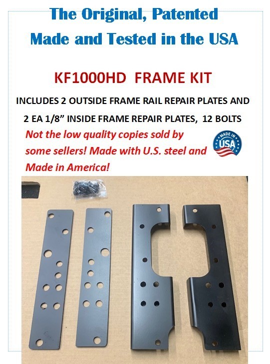 HD MOWER FRAME REPAIR KIT FOR HUSQVARNA, POULAN, ARIENS, CRAFTSMAN . PATENTED