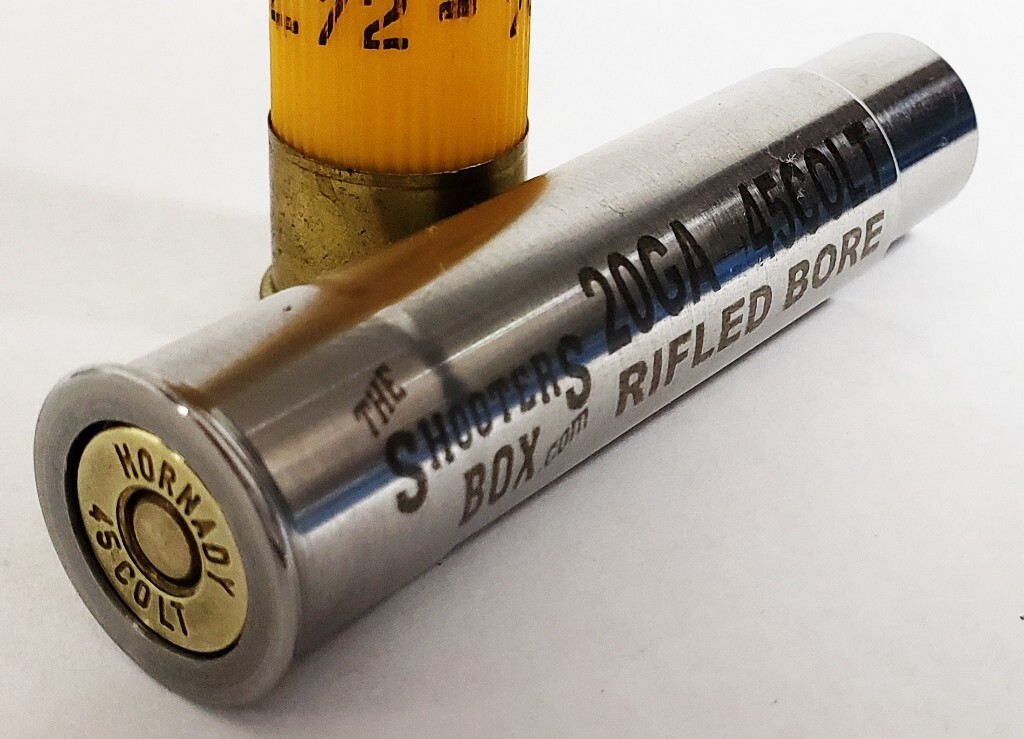 20GA to 45COLT RIFLED Shotgun Adapter - Chamber Reducer - Stainless - Free Ship✅