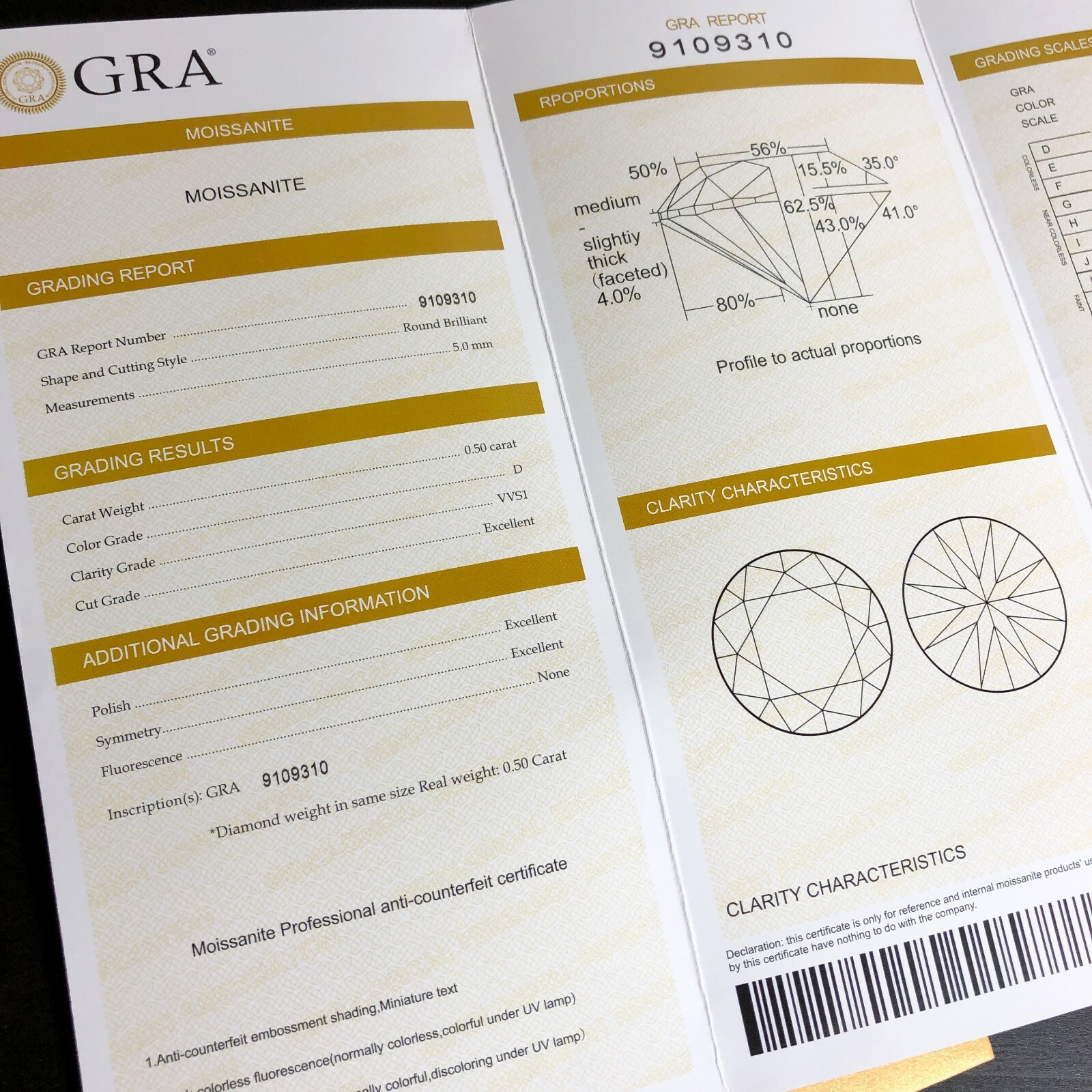 Certified D Color VVS1 Moissanite Solitaire Stud Earrings Screwback