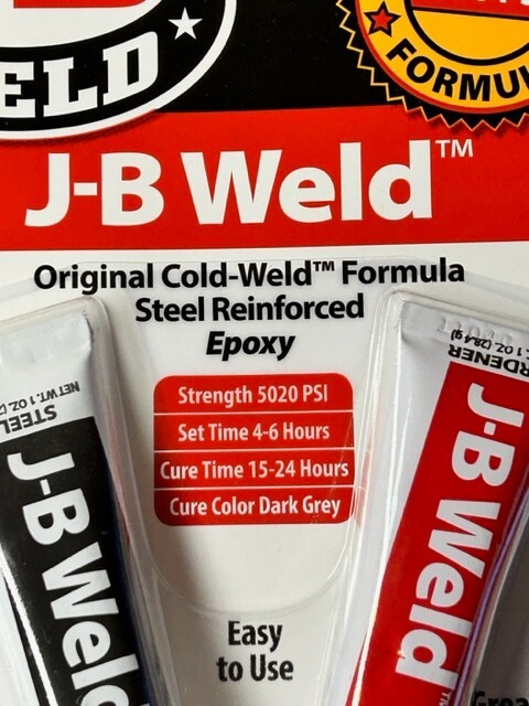 J-B Weld 8265S Original Cold-Weld Steel Reinforced Epoxy - 2 oz.