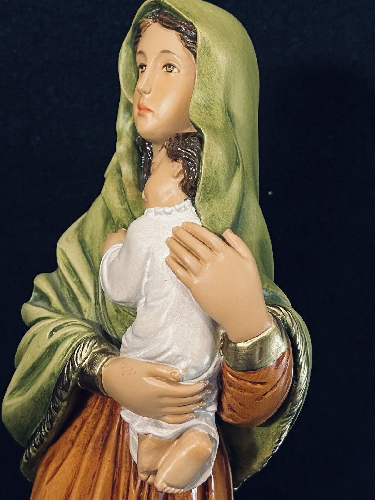 Virgin Mary Madonna Child Statue Catholic Religious 11” Mother & Baby Jesus