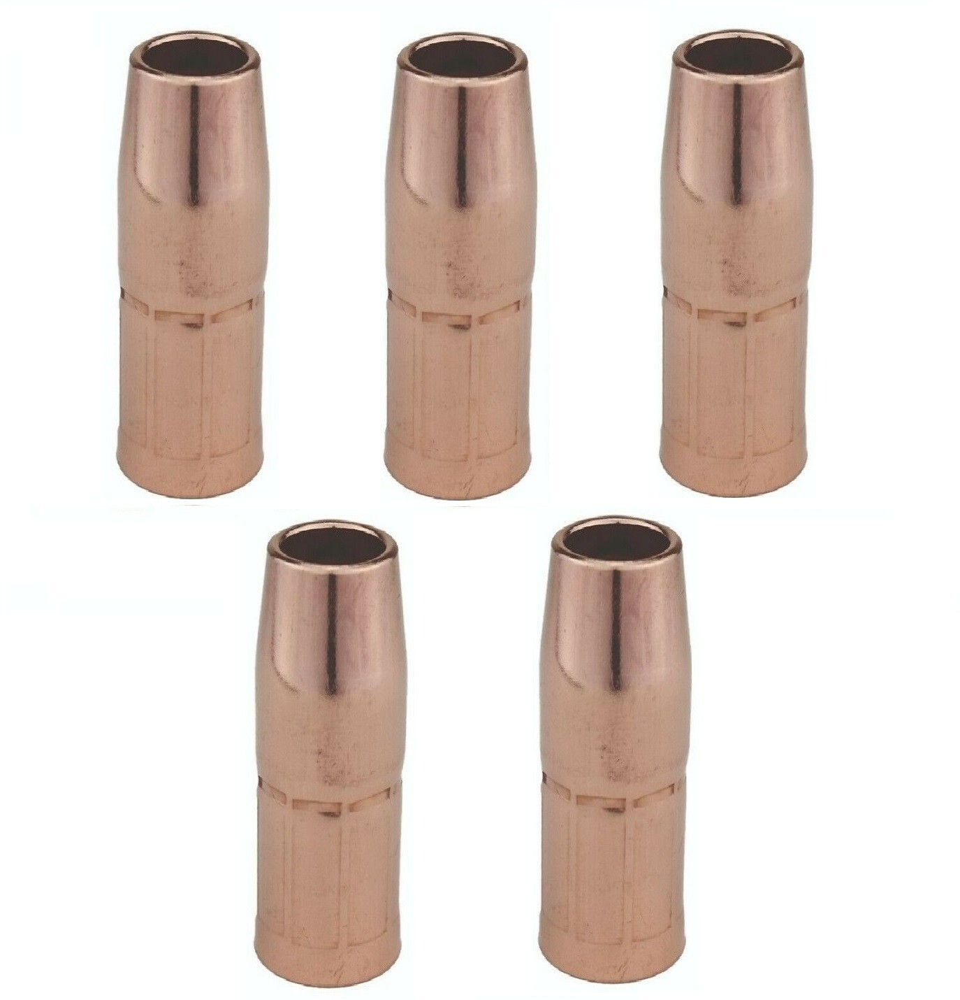 MIG 169-726 Welding Nozzles 5/8" Flush for Miller M25/M40 Mig Gun PK of 5