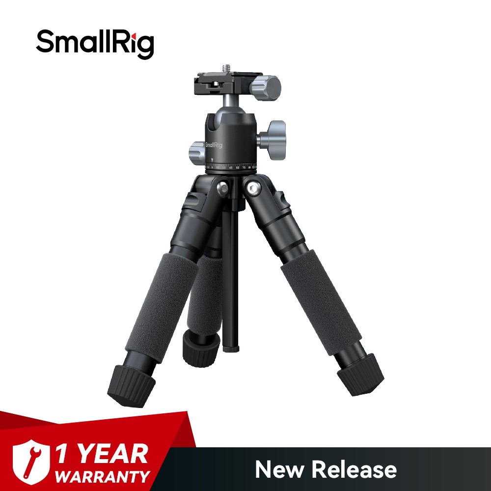 SmallRig VT-20Pro 21.2"/ 53.8cm Mini Tripod for Camera/Phone w/  360° Ball Head