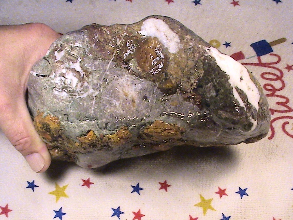Dendritic Chalcedony Ocean Jasper Agate, Rough Lapidary Rock, 6 LBS, 15 OZ, R261