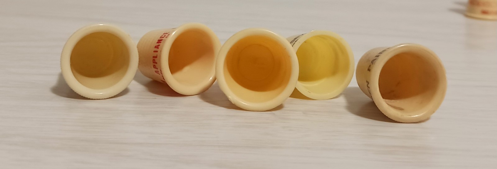 Vintage Lot 13 Plastic Advertising Thimble Minnesota