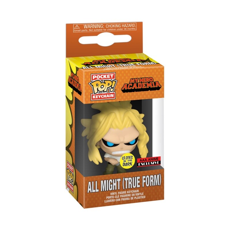 Funko My Hero Academia All Might (True Form) Pop Key Chain AAA Anime Exclusive