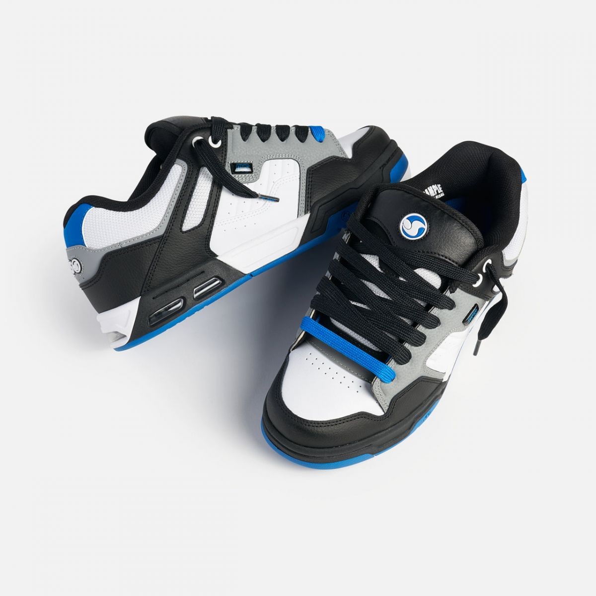 DVS Men's Enduro Heir Skate Shoe White/Black/Blue - DV01150004, White/Black/Blue