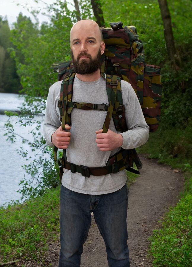 BELGIAN MILITARY 110L JIGSAW CAMO RUCKSACK