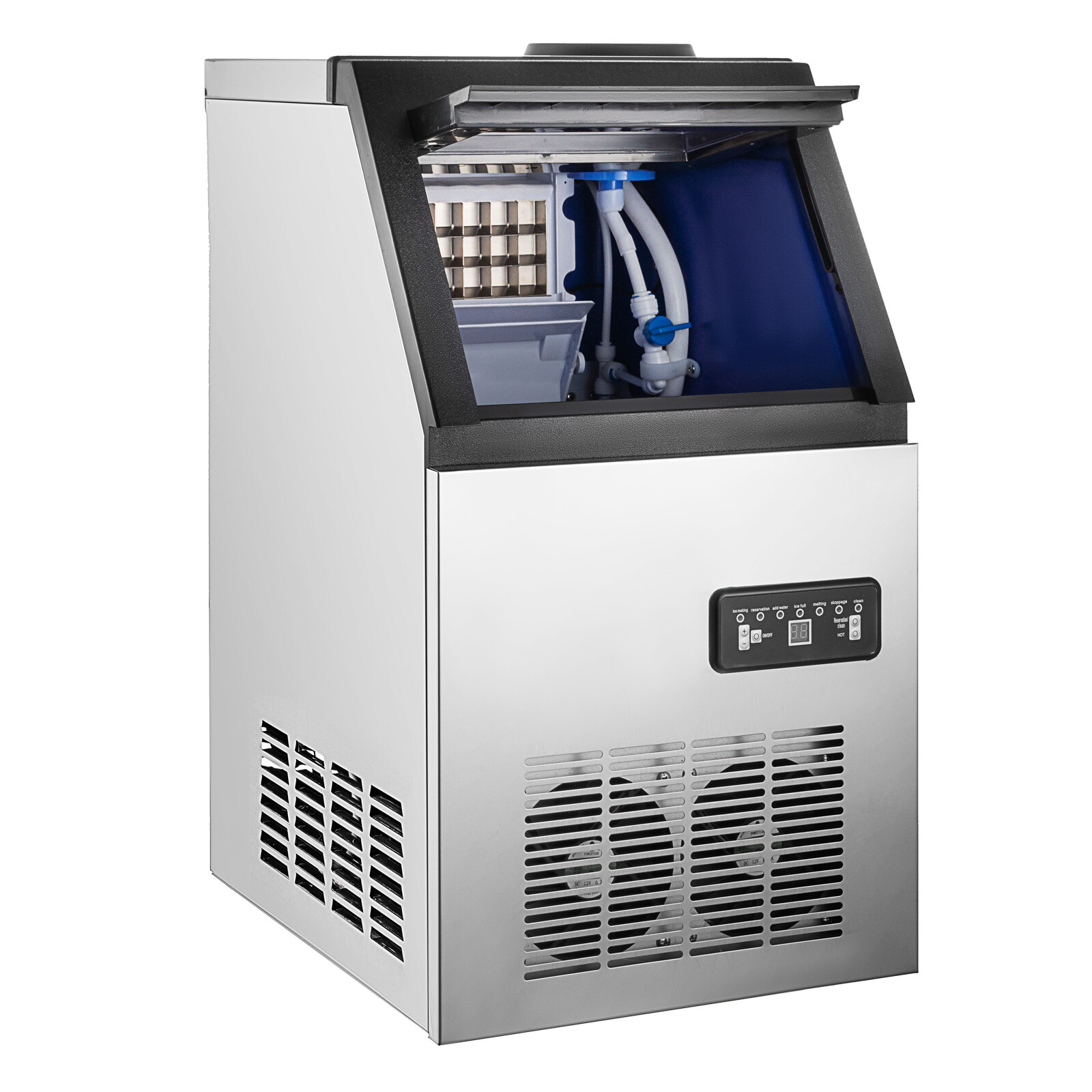 150LBS/24H Commercial Ice Maker Built-in Undercounter Ice Cube Machine Automatic
