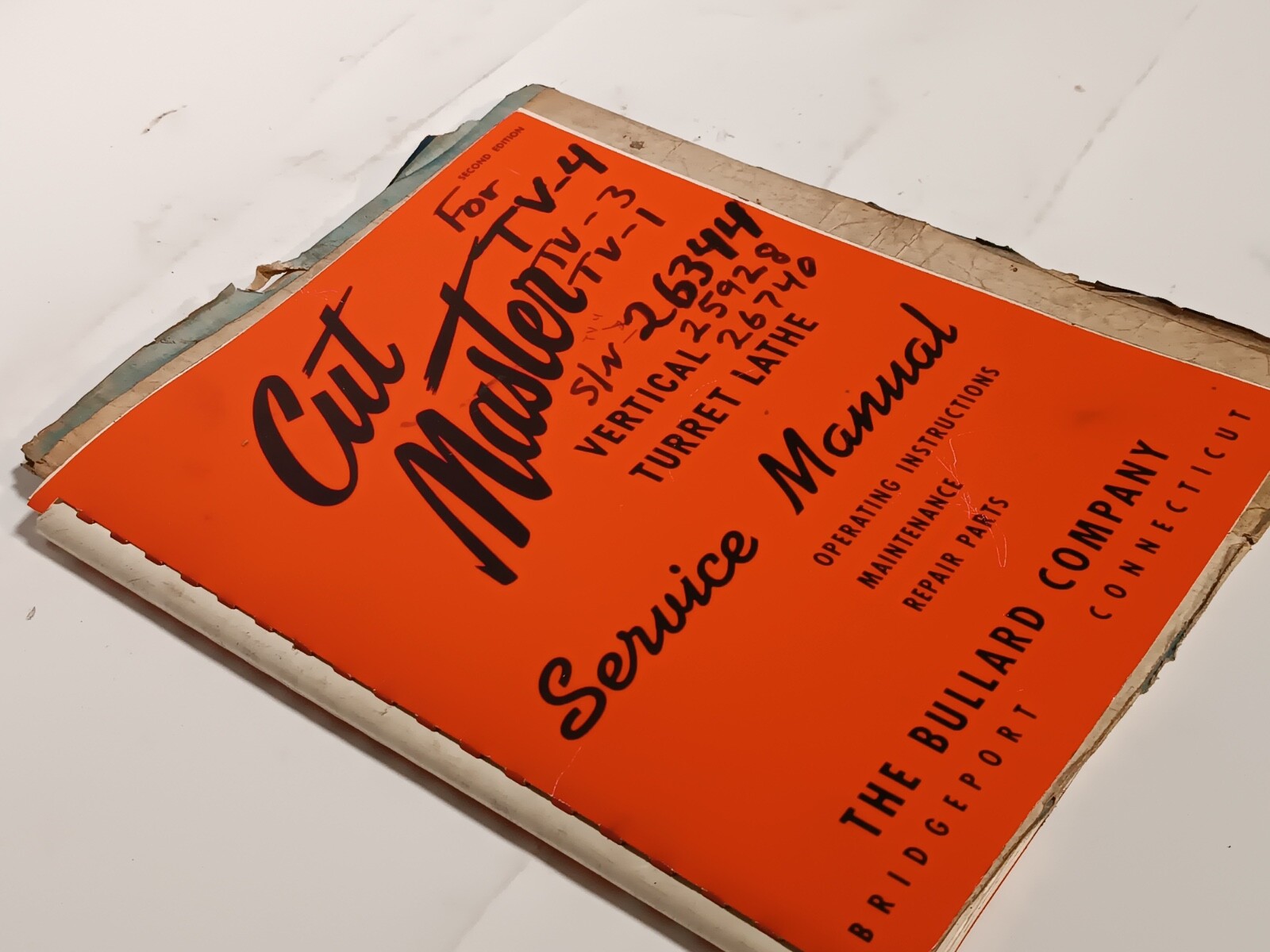 Lot of 7 Bullard Cut Master Vertical Turret Lathe Service & Instruction Manuals