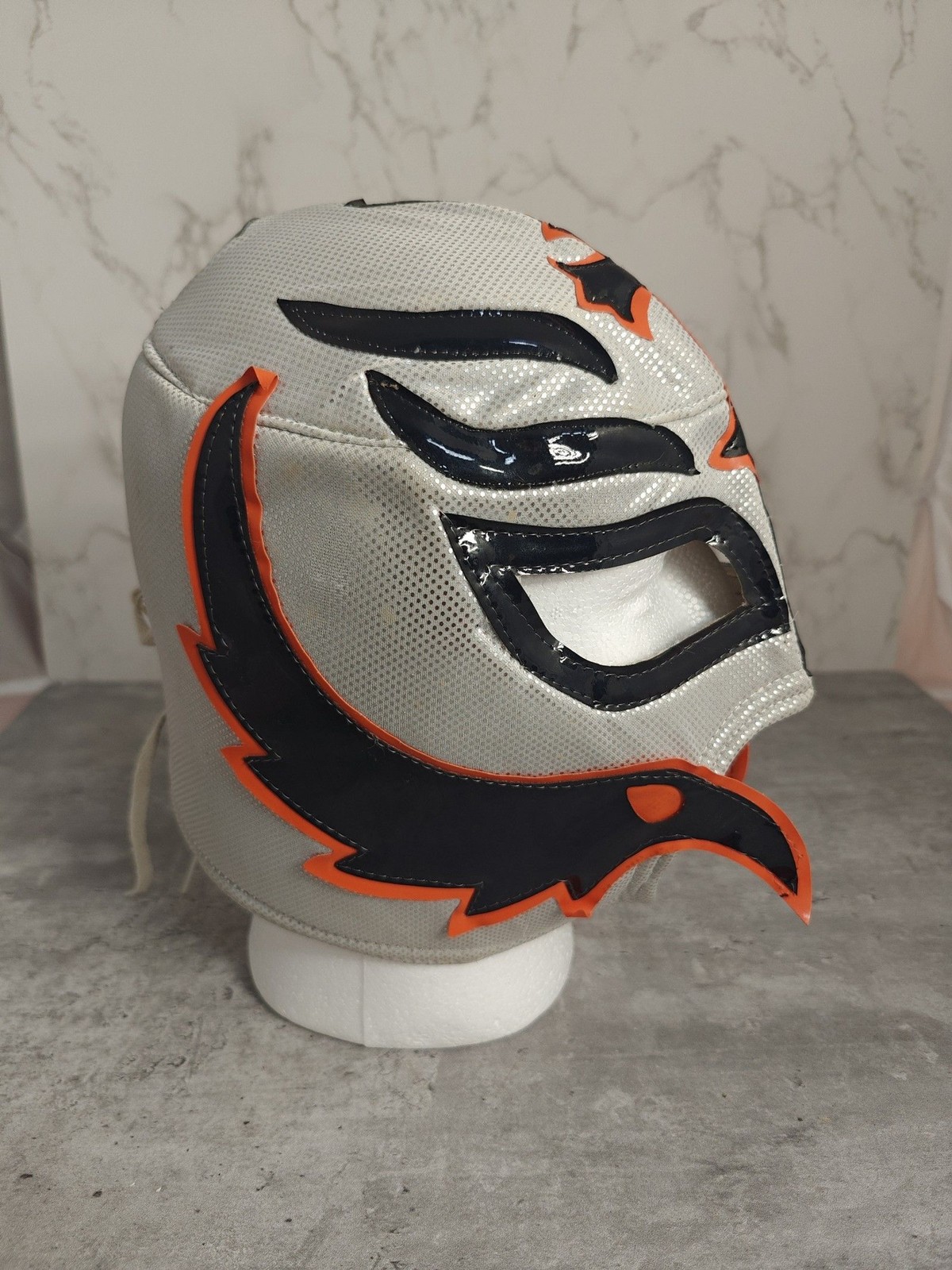 Vintage Luchador Wrestling Mask Libre Cross Fabric