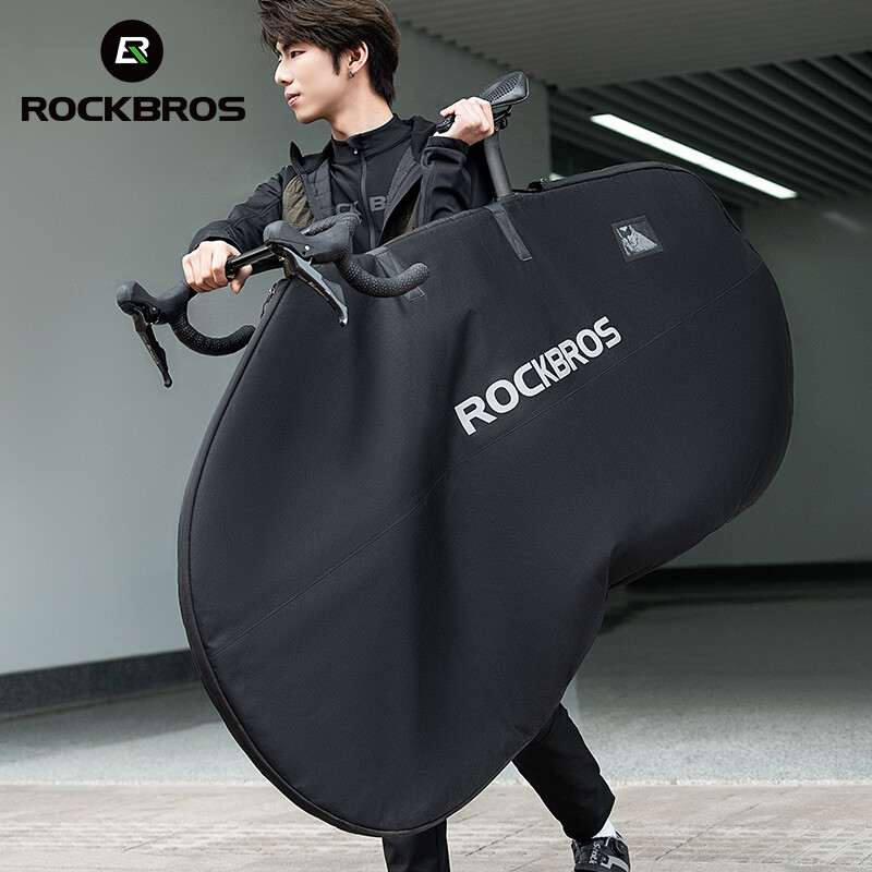 ROCKBROS 26" Folding Bike Transport Bag-Waterproof Bicycle Travel Case Carry Bag