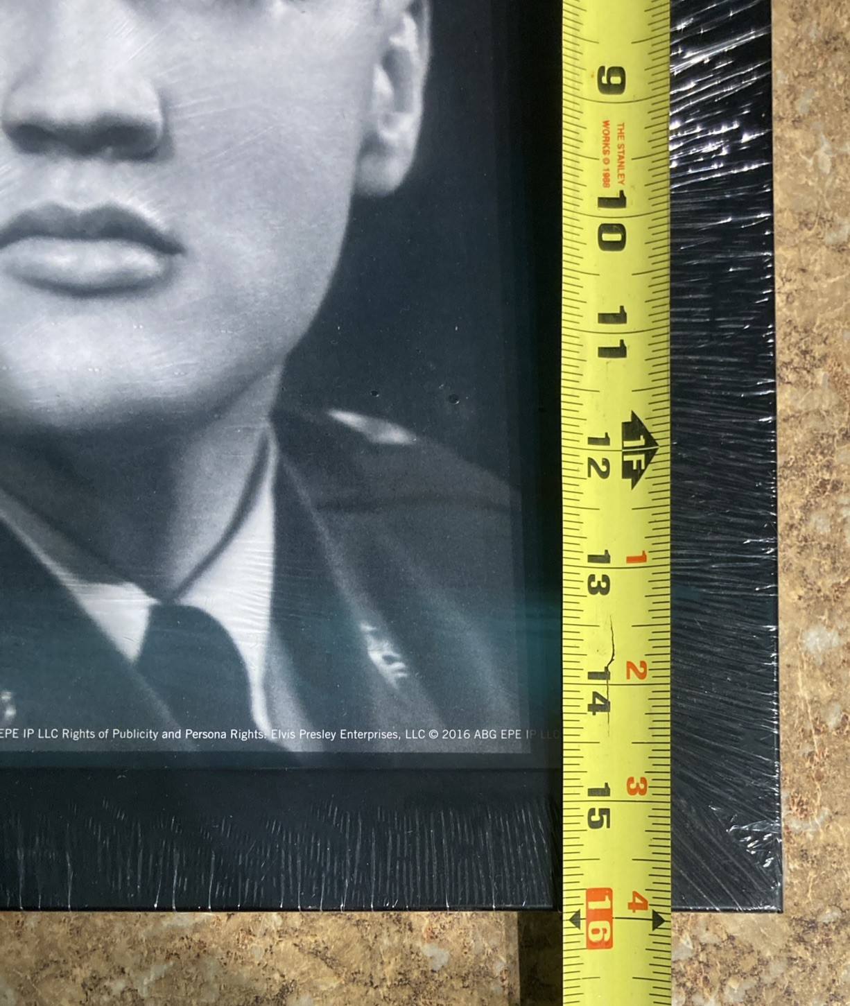 2 American Crew Elvis Presley Advertisements Framed