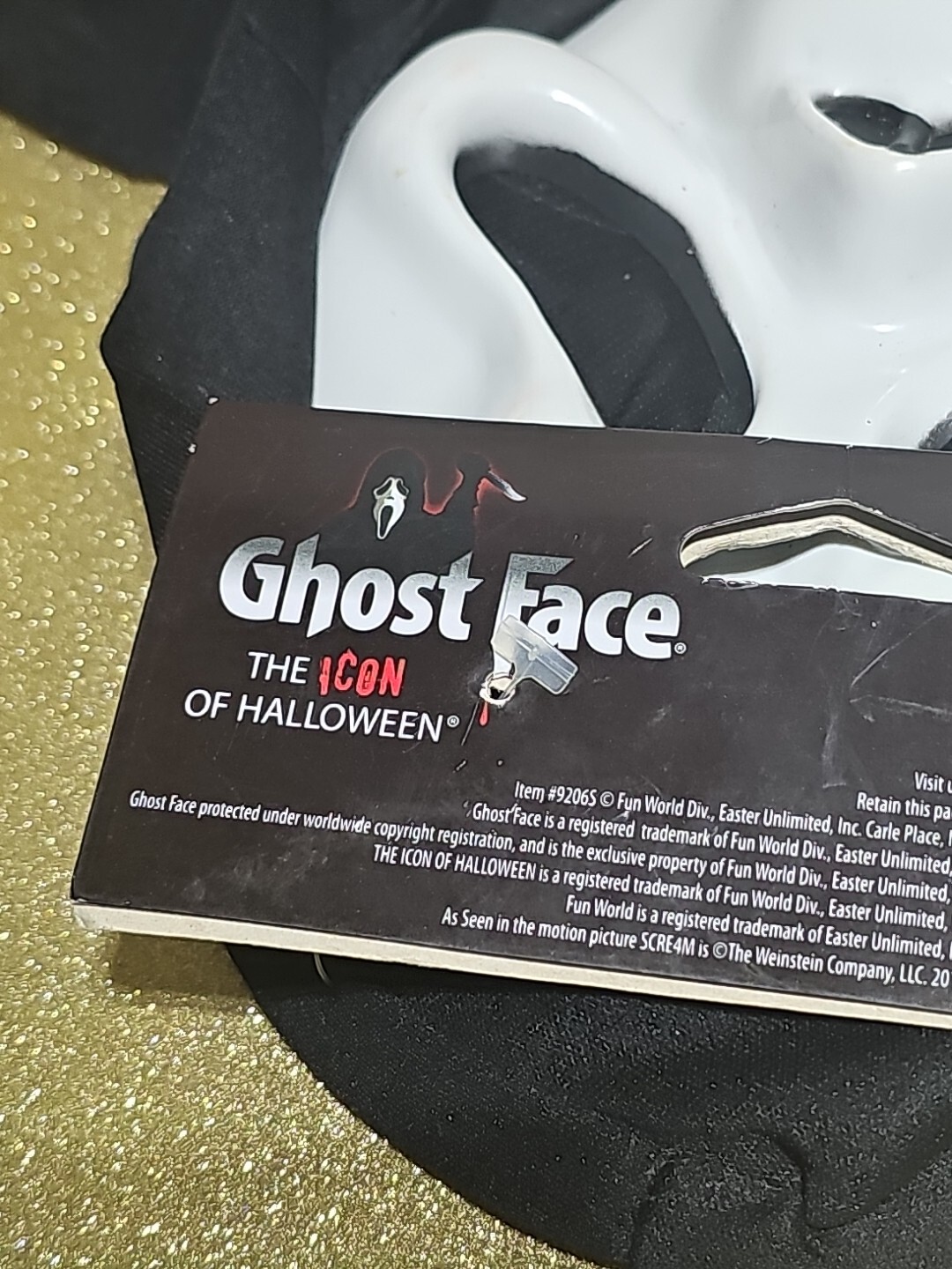 GHOSTFACE SCREAM Mask Fun World Halloween Costume 9206WM APRIL-JUNE 2016