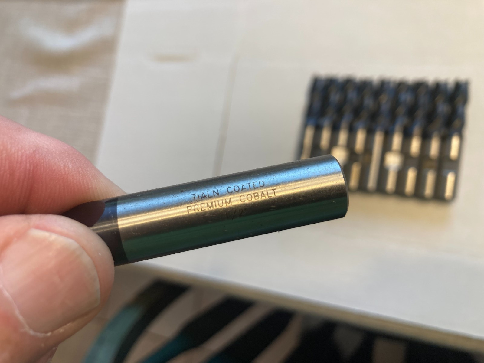 10 pcs 1/2" USED ROUGHING ROUGHER ENDMILLS 4 FLUTE