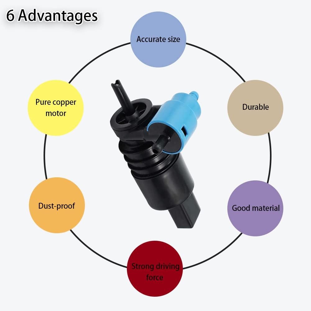 Windshield Wiper Pump Automotive Windshield Washer Pump Replacement, Windshield