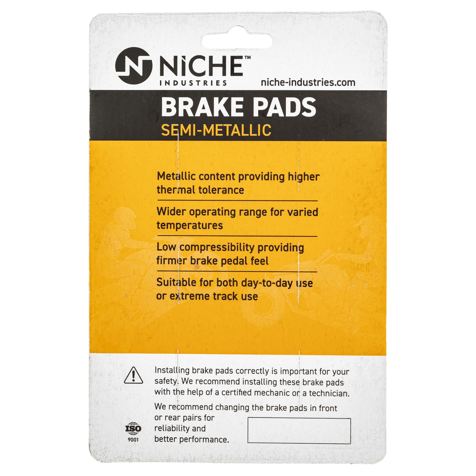 NICHE Brake Pad Set for Polaris Indy 850 800 Switchback 600 Rear Semi-Metallic