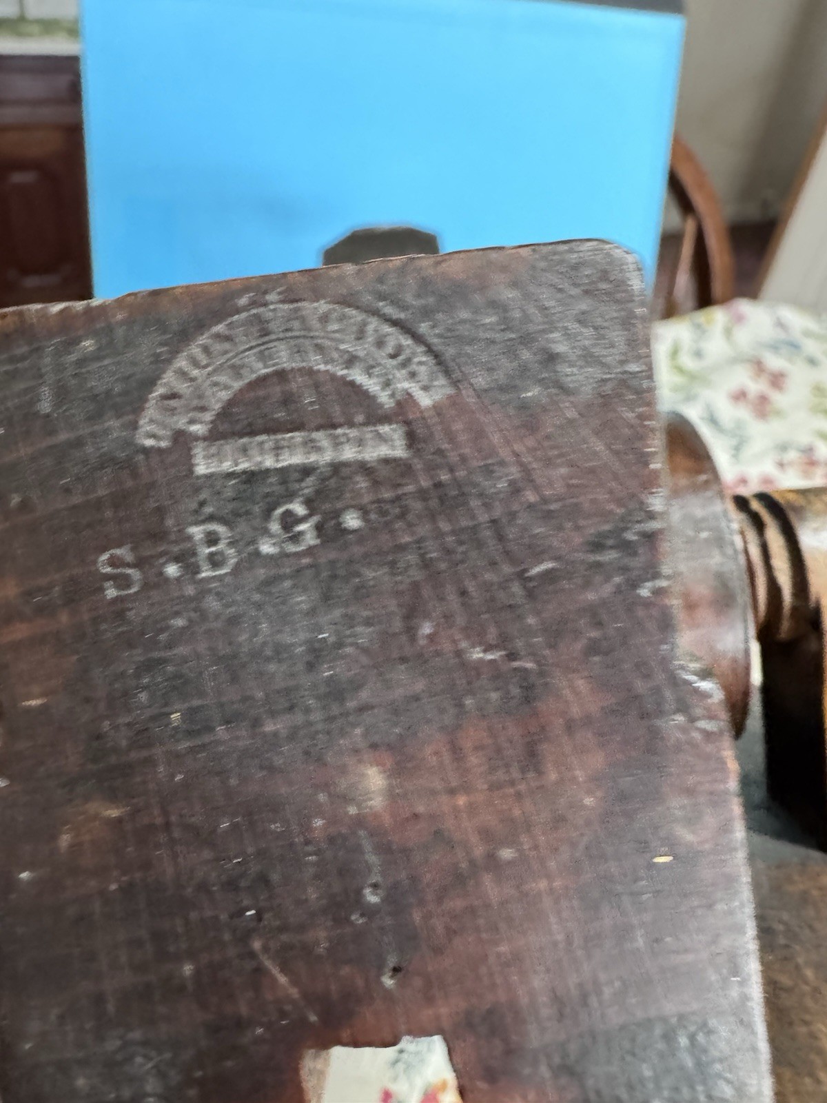 S.B.G. H. Chaplin #184 Woodworking Plane Antique Original Wooden Screws