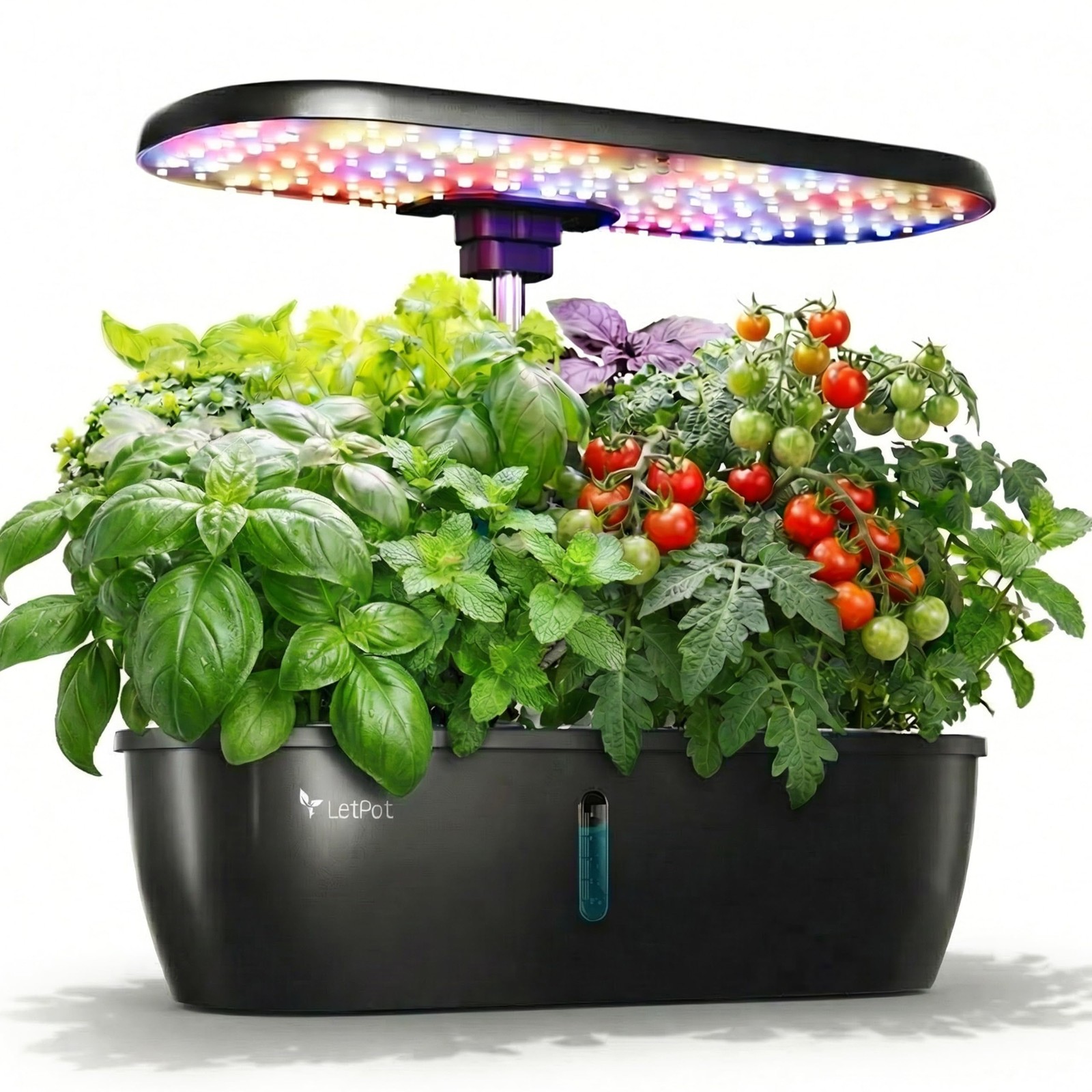 LETPOT Hydroponics Growing System, 12 Pods Indoor Herb Garden 12 Pods, Gray