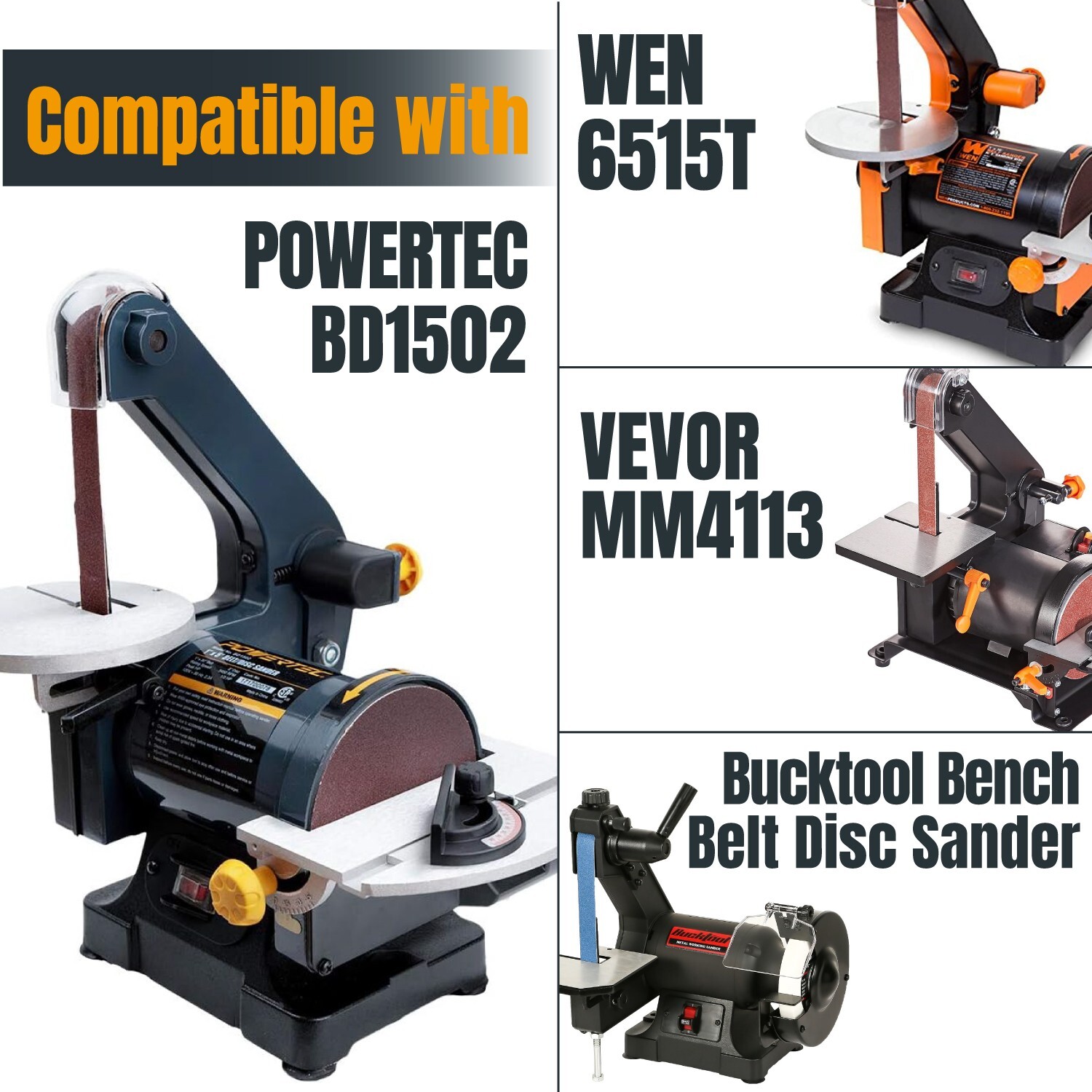 POWERTEC 45733-1S 1 x 30-Inch Silicon Carbide Sanding Belts, Assorted Grits 20PK