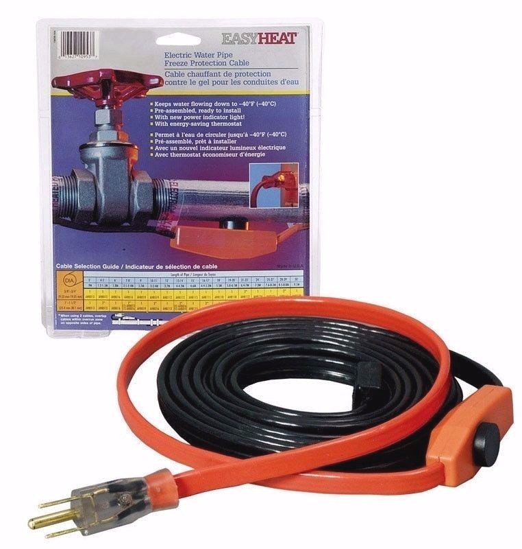EASY HEAT Automatic Heating Cable For Water Pipe Freeze Proof Tape 3ft to 40 ft