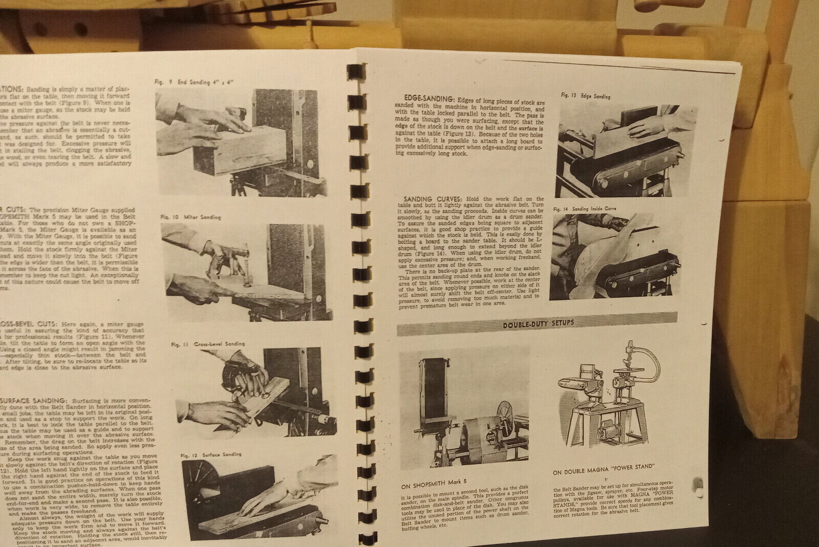 SHOPSMITH MAGNA 6" Belt Sander Owner's Manual Model 640 Fits 10 ER & Mark V