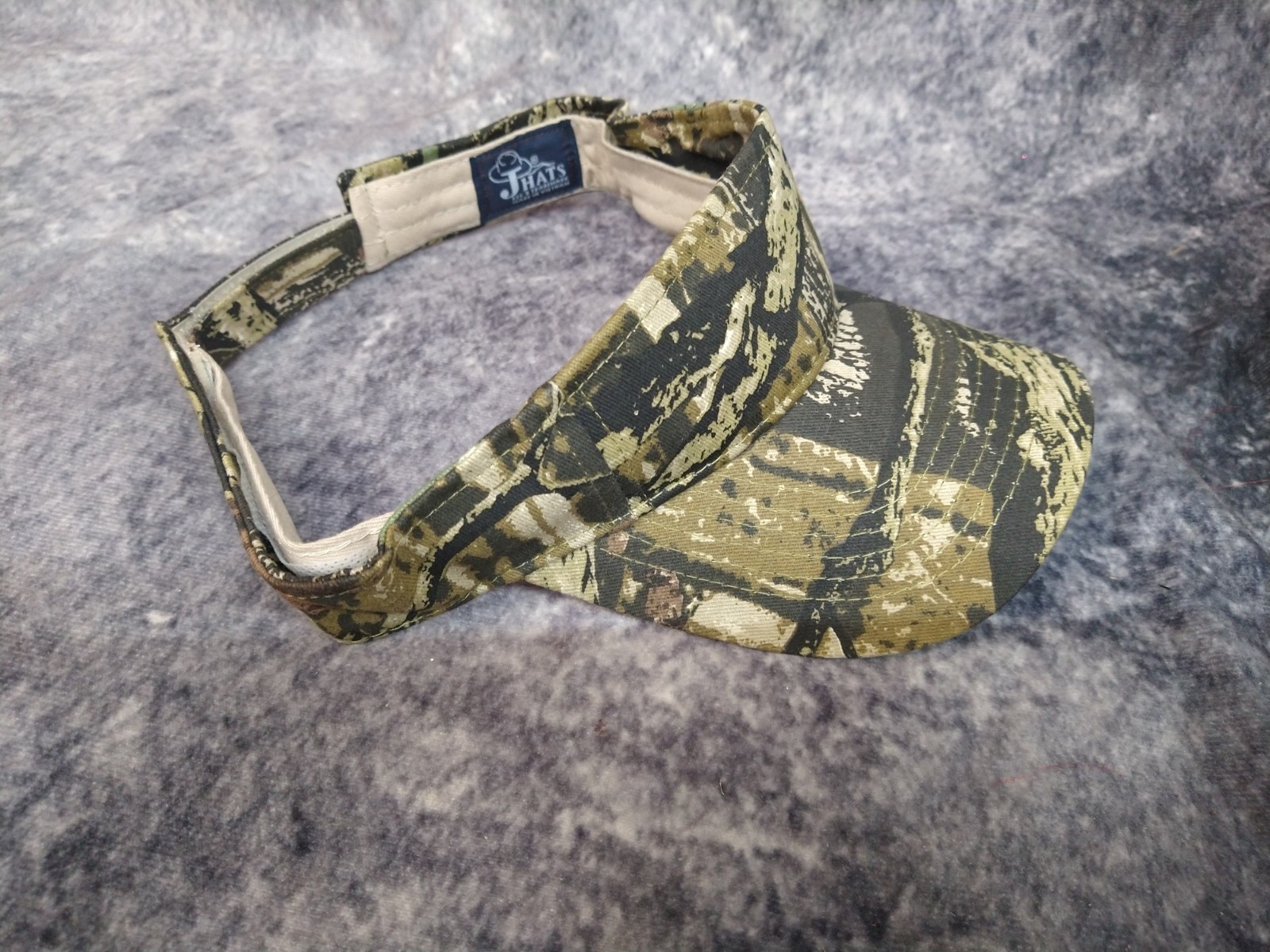 Camouflage Visor Hat Adjustable Unisex Hunter Camo Print Cap Golf Tennis Outdoor