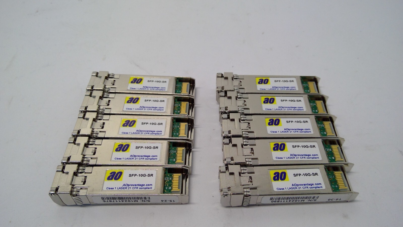 LOT OF 10 SFP-10G-SR AO Provantage SFP+ Transceiver Module Cisco Compatible