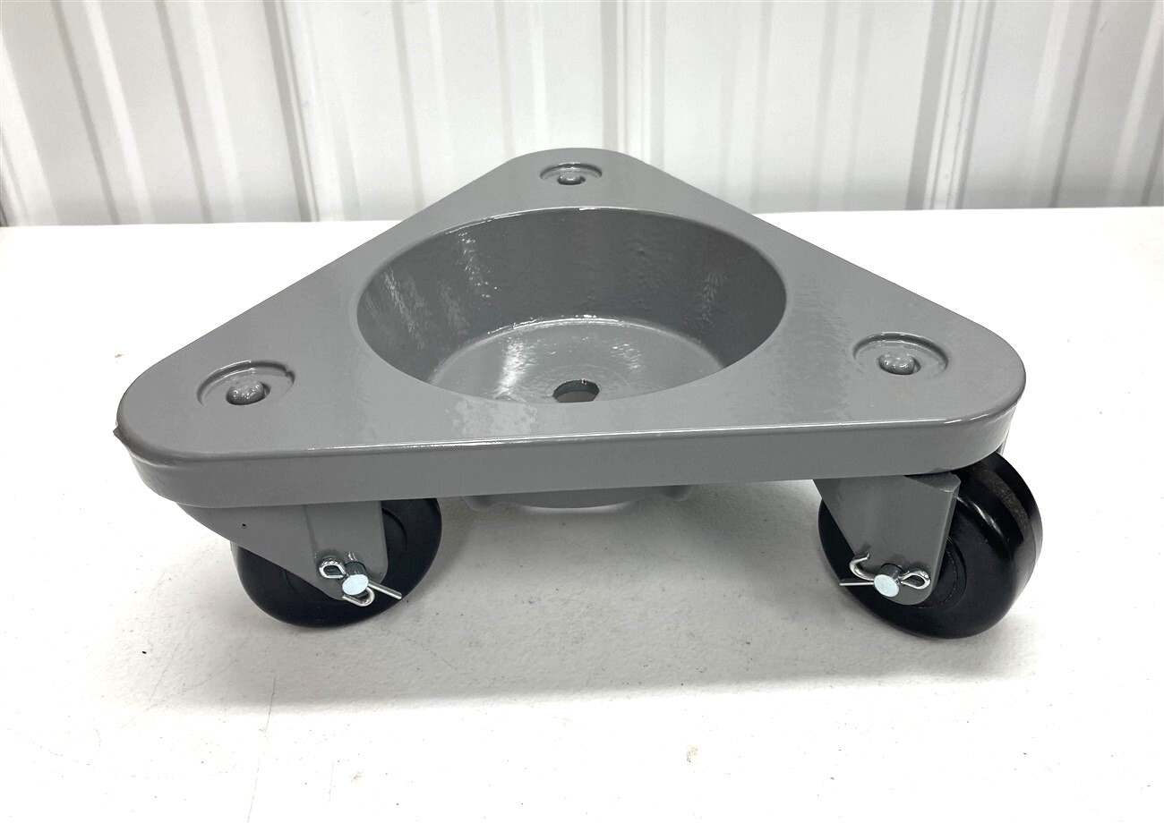 Bond 3310 Cast Iron Triangular CUP DOLLY Phenolic Wheels 750 lb Capacity